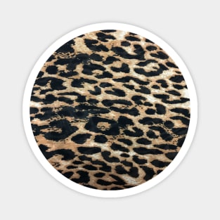 1980s retro girly  safari animal print leopard pattern Magnet